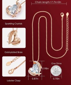 Rose Gold Plated-03-March-Pale Blue