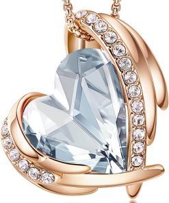 Rose Gold Plated-03-March-Pale Blue