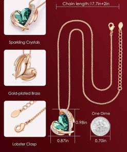 Rose Gold Plated-05-May-Forest Emerald Green