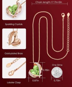 Rose Gold Plated-08-August-Olivine