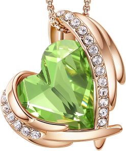 Rose Gold Plated-08-August-Olivine