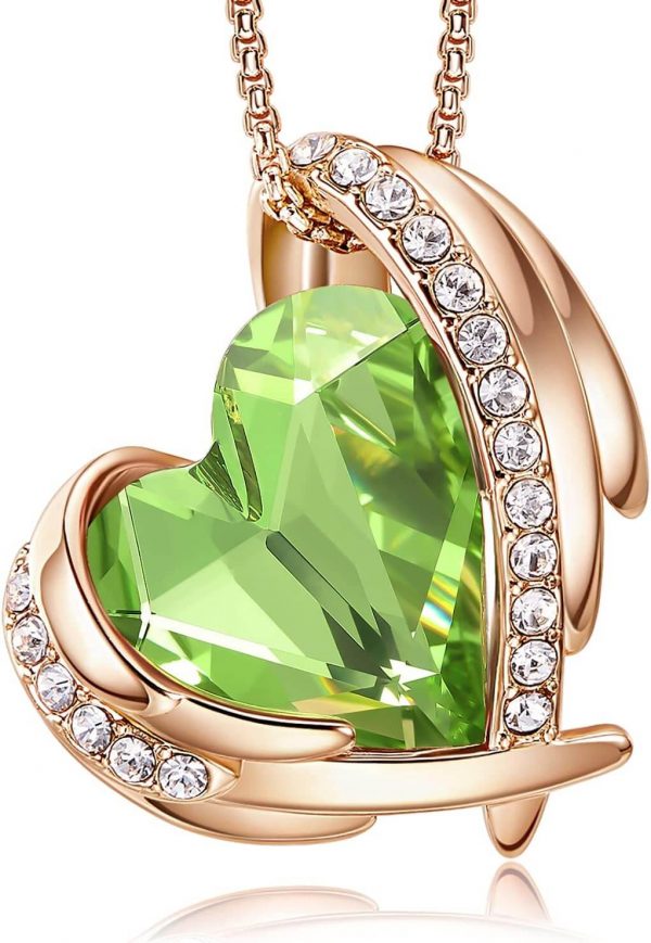 Rose Gold Plated-08-August-Olivine