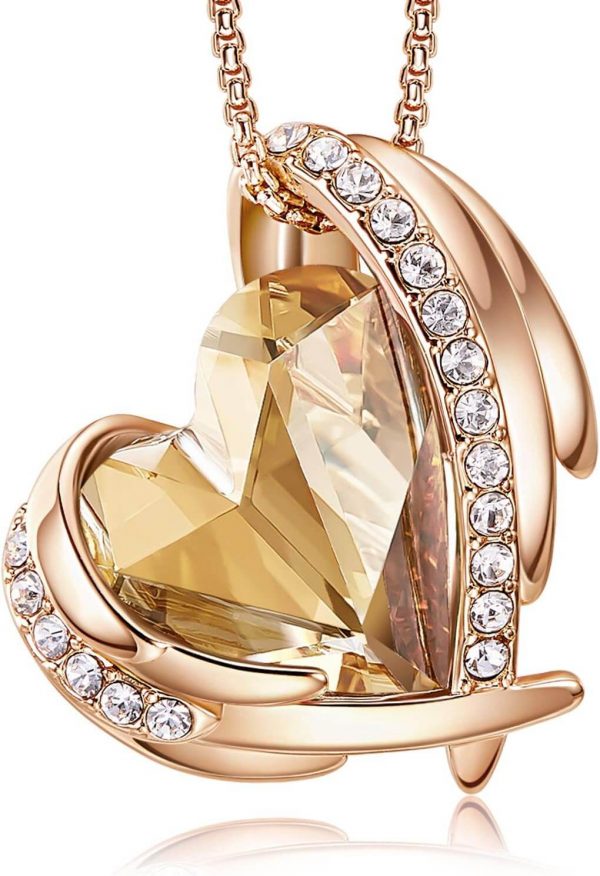 Rose Gold Plated-11-November-Citrine Yellow