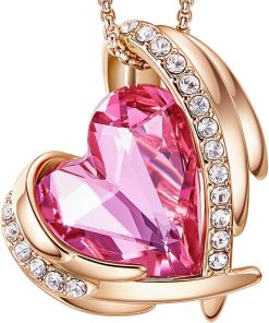 Rose Gold Plated-October-Rose Quartz Pink