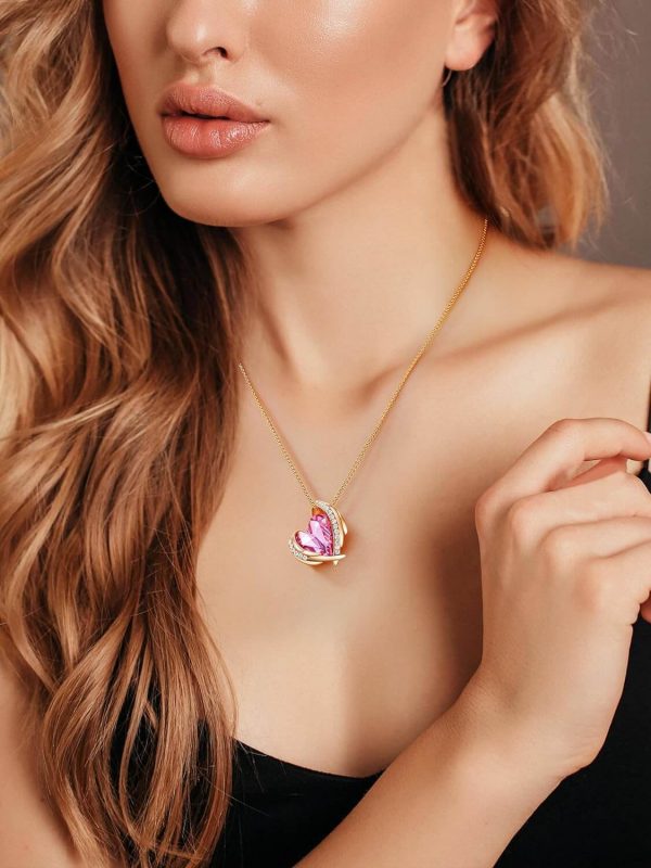 Rose Gold Plated-October-Rose Quartz Pink