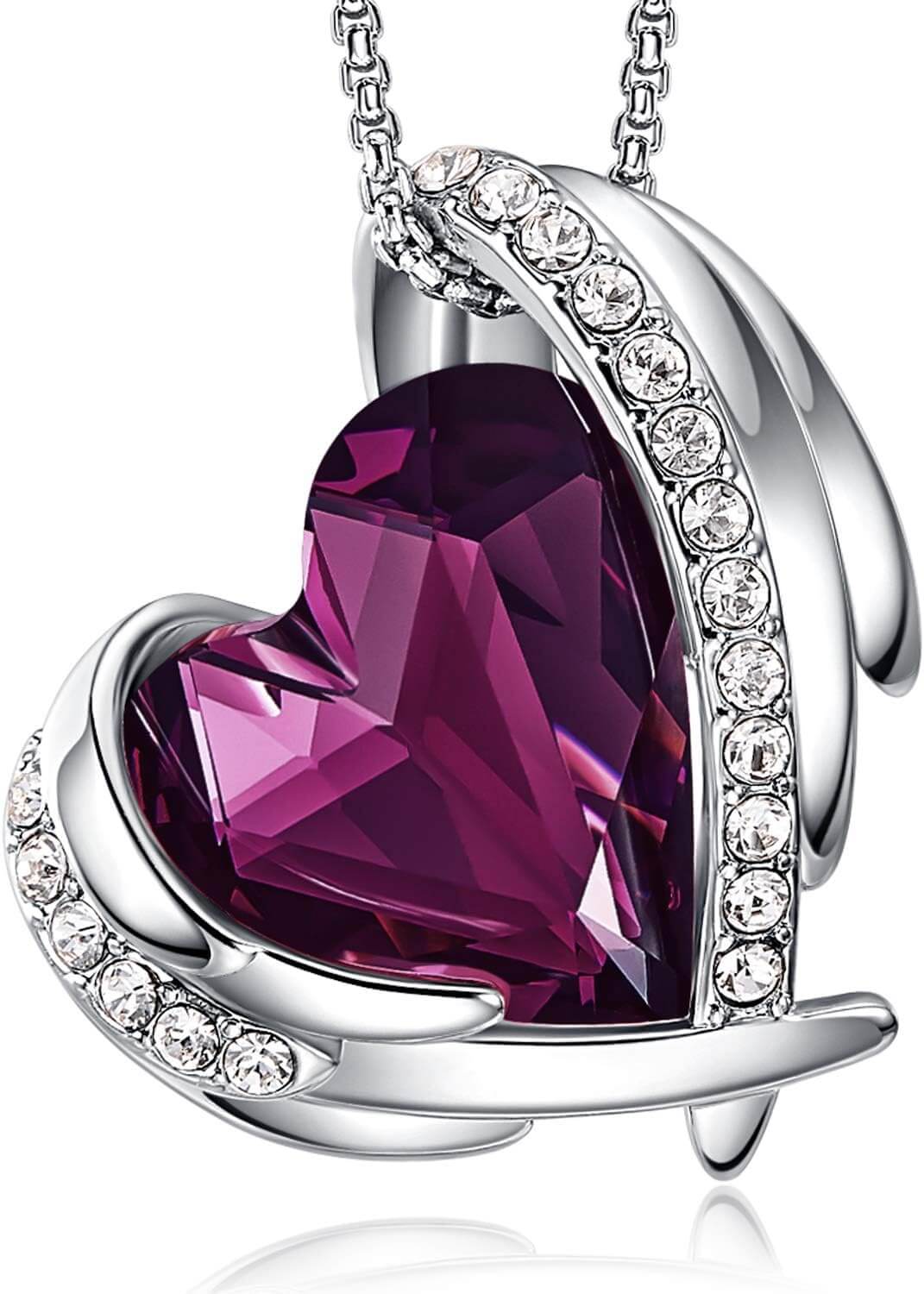 White Gold Plated-02-February-Amethyst Purple