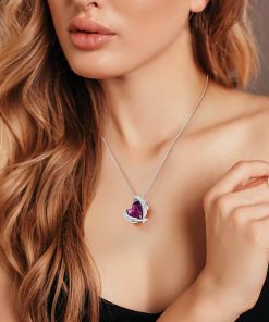 White Gold Plated-02-February-Amethyst Purple