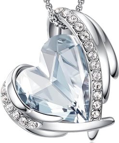 White Gold Plated-03-March-Pale Blue