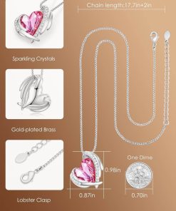 White Gold Plated-10-October-Rose Quartz Pink