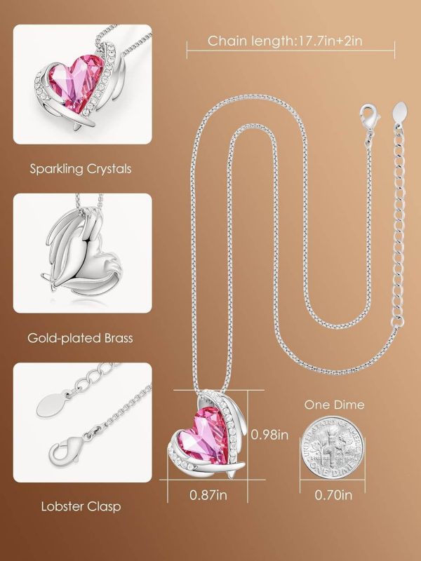 White Gold Plated-10-October-Rose Quartz Pink