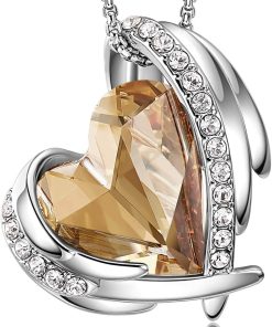 White Gold Plated-11-November-Citrine Yellow